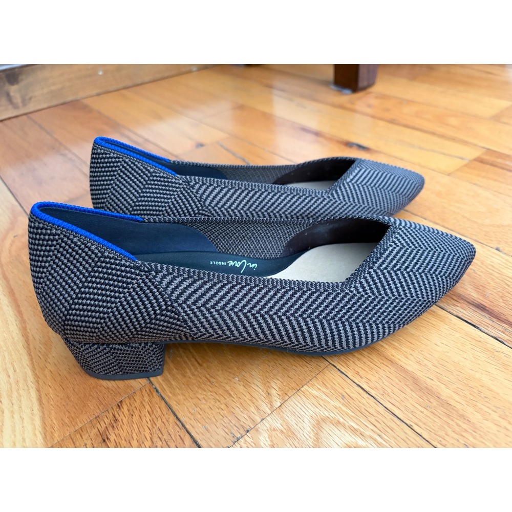Rothy's‎ The High Point Heels Sparrow Herringbone Size 7.5